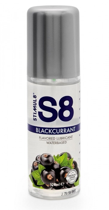Смазка на водной основе S8 Flavored Lube со вкусом черной смородины - 125 мл. - Stimul8 - купить с доставкой в Астрахани