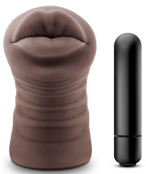Коричневый мастурбатор-ротик Renee - Blush Novelties - в Астрахани купить с доставкой