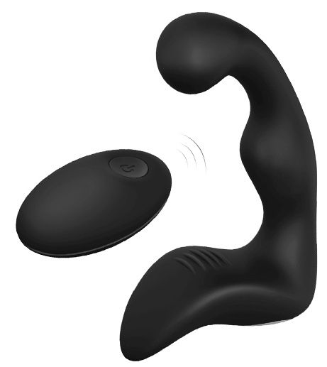 Черный вибромассажер простаты REMOTE BOOTY PLEASER - Dream Toys - в Астрахани купить с доставкой