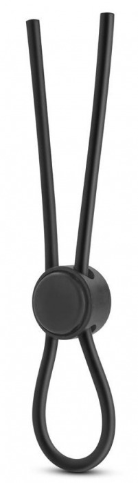 Черное силиконовое лассо на пенис SILICONE LOOP COCK RING - Blush Novelties - в Астрахани купить с доставкой