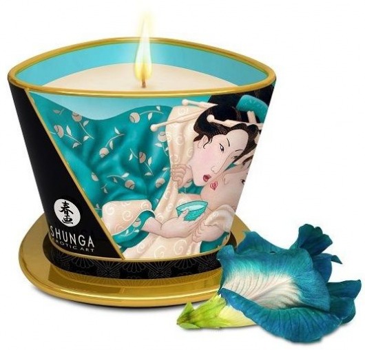 Массажная свеча Island Blossoms - 170 мл. - Shunga - купить с доставкой в Астрахани