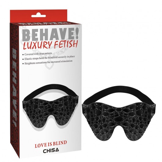 Черная маска на глаза Behave - Chisa - купить с доставкой в Астрахани