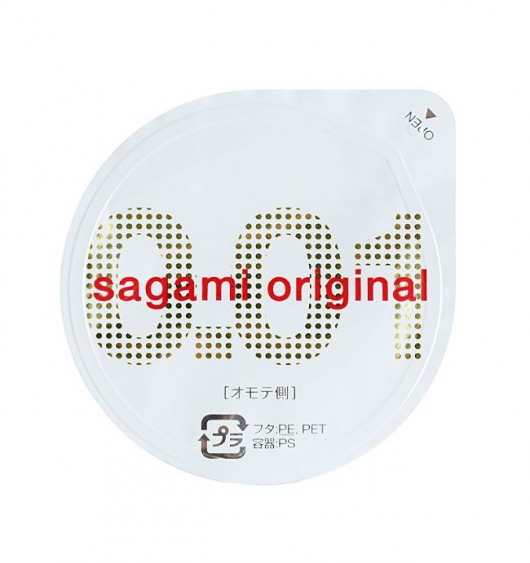 Супертонкий презерватив Sagami Original 0.01 - 1 шт. - Sagami - купить с доставкой в Астрахани
