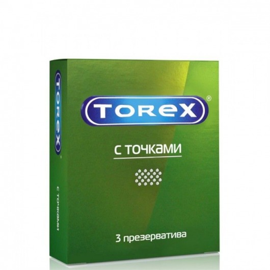 Текстурированные презервативы Torex  С точками  - 3 шт. - Torex - купить с доставкой в Астрахани