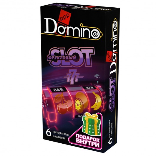 Ароматизированные презервативы DOMINO  Фруктовый слот  - 6 шт. - Domino - купить с доставкой в Астрахани