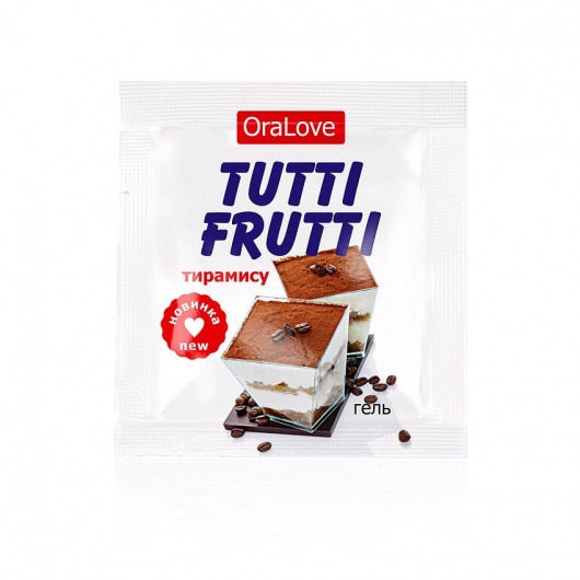Пробник гель-смазки Tutti-frutti со вкусом тирамису - 4 гр. - Биоритм - купить с доставкой в Астрахани