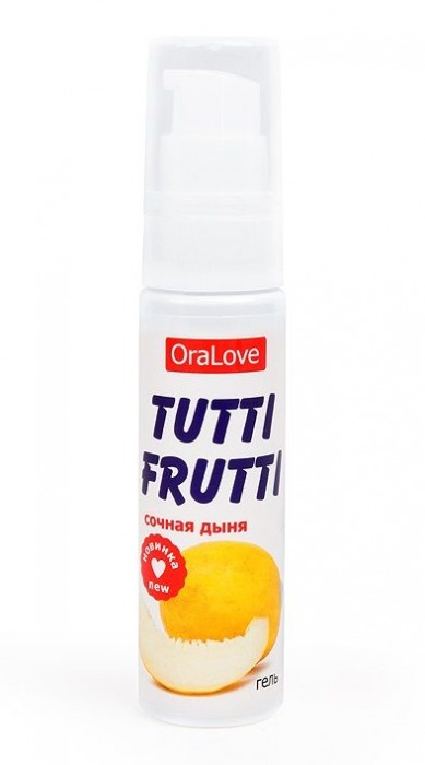 Гель-смазка Tutti-frutti со вкусом сочной дыни - 30 гр. - Биоритм - купить с доставкой в Астрахани