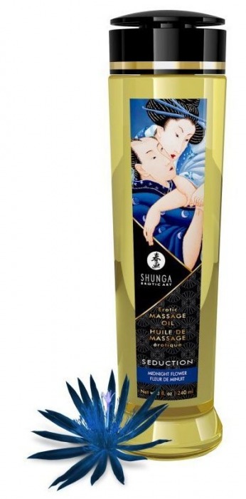 Массажное масло с ароматом ночных цветов Seduction - 240 мл. - Shunga - купить с доставкой в Астрахани
