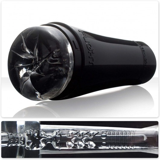 Черный мастурбатор-анус Fleshlight - Flight Pilot - Fleshlight - в Астрахани купить с доставкой