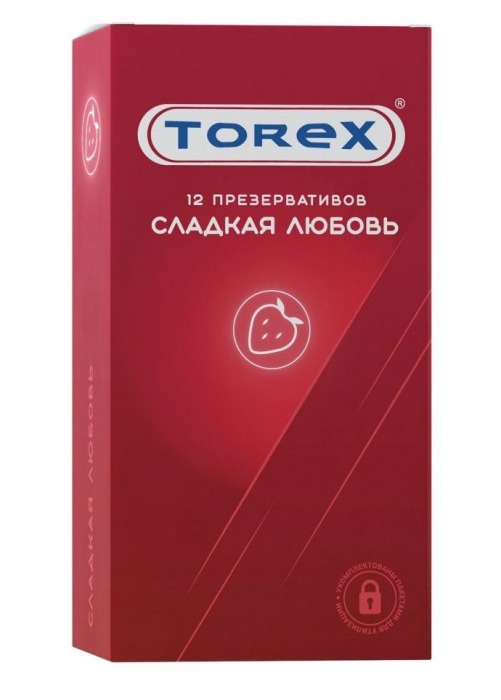 Презервативы Torex  Сладкая любовь  с ароматом клубники - 12 шт. - Torex - купить с доставкой в Астрахани