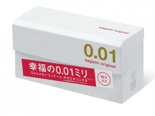 Супер тонкие презервативы Sagami Original 0.01 - 10 шт. - Sagami - купить с доставкой в Астрахани