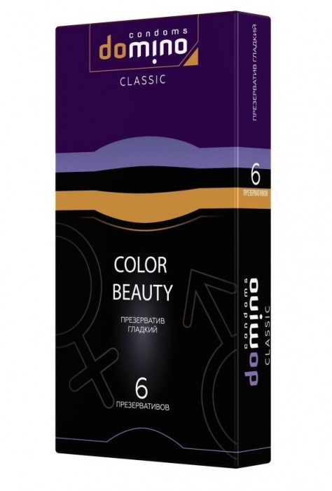 Разноцветные презервативы DOMINO Colour Beauty - 6 шт. - Domino - купить с доставкой в Астрахани