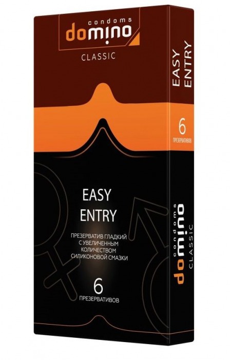 Презервативы с увеличенным количеством смазки DOMINO Easy Entry - 6 шт. - Domino - купить с доставкой в Астрахани