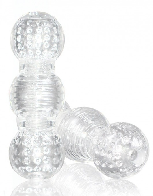 Прозрачный фигурный мастурбатор Master Stroker - Blush Novelties - в Астрахани купить с доставкой