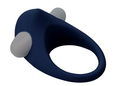 Гладкое синее эрекционное виброкольцо STIMU RING - Dream Toys - в Астрахани купить с доставкой