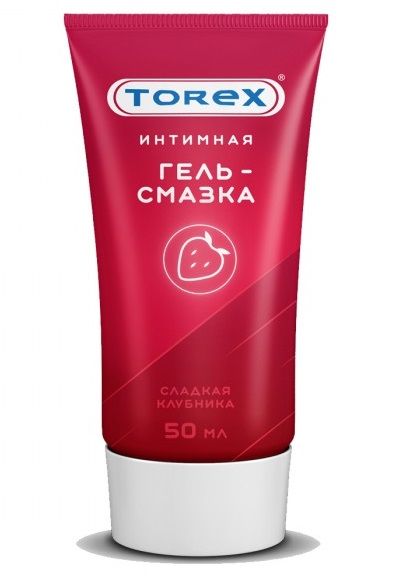 Смазка на водной основе TOREX  Сладкая клубника  - 50 мл. - Torex - купить с доставкой в Астрахани