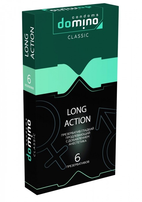 Презервативы с пролонгирующим эффектом DOMINO Classic Long action - 6 шт. - Domino - купить с доставкой в Астрахани
