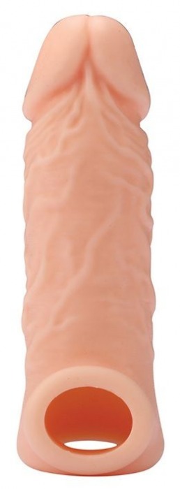 Телесная насадка EXTENDER WITH BALL STRAP 5.5 - 14 см. - Dream Toys - в Астрахани купить с доставкой