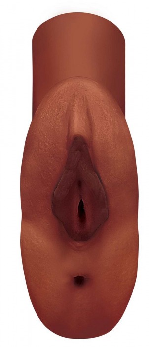 Коричневый мастурбатор Perfect Pussy Double Stroker - Pipedream - в Астрахани купить с доставкой
