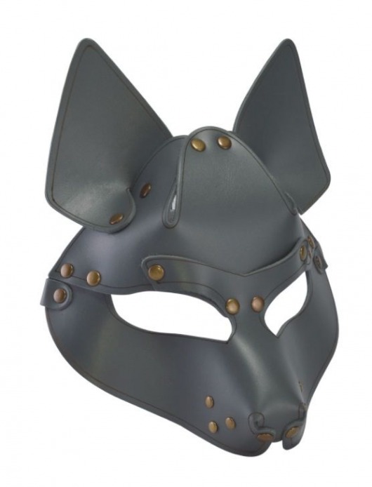 Серая маска Wolf с клепками - Sitabella - купить с доставкой в Астрахани