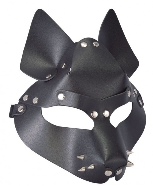 Черная маска Wolf с шипами - Sitabella - купить с доставкой в Астрахани