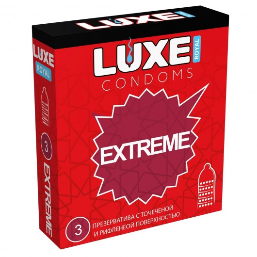 Текстурированные презервативы LUXE Royal Extreme - 3 шт. - Luxe - купить с доставкой в Астрахани