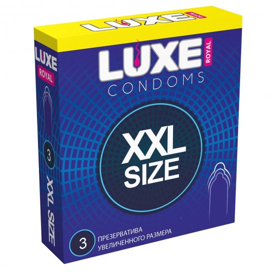 Презервативы увеличенного размера LUXE Royal XXL Size - 3 шт. - Luxe - купить с доставкой в Астрахани