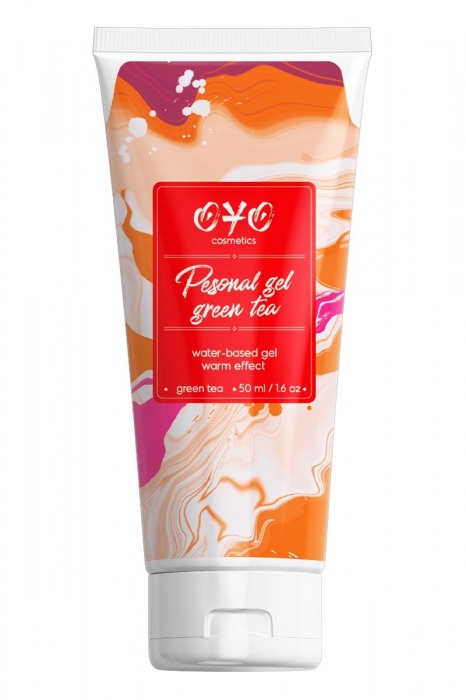 Интимная смазка на водной основе с согревающим эффектом OYO Personal Gel Green Tea - 50 мл. - OYO - купить с доставкой в Астрахани