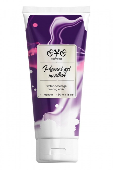 Интимная смазка на водной основе с пролонгирующим эффектом OYO Personal Gel Menthol - 50 мл. - OYO - купить с доставкой в Астрахани