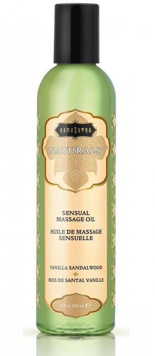 Массажное масло Naturals Vanilla Sandalwood с ароматом ванили и сандала - 236 мл. - Kama Sutra - купить с доставкой в Астрахани