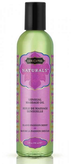 Массажное масло Naturals Island Passion Berry с ароматом тропических фруктов - 236 мл. - Kama Sutra - купить с доставкой в Астрахани