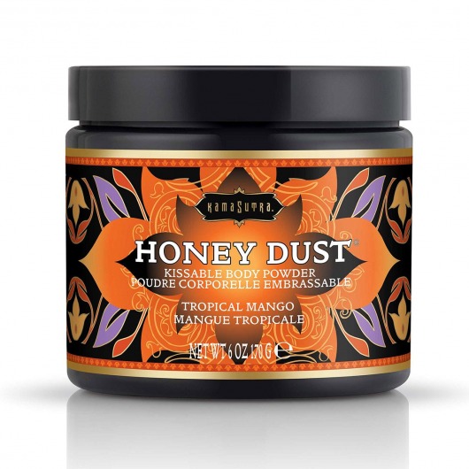 Пудра для тела Honey Dust Body Powder с ароматом манго - 170 гр. - Kama Sutra - купить с доставкой в Астрахани