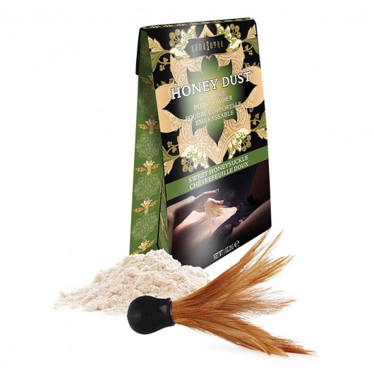 Пудра для тела Honey Dust Body Powder с ароматом жимолости - 28 гр. - Kama Sutra - купить с доставкой в Астрахани