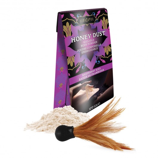 Пудра для тела Honey Dust Body Powder с ароматом малины - 28 гр. - Kama Sutra - купить с доставкой в Астрахани
