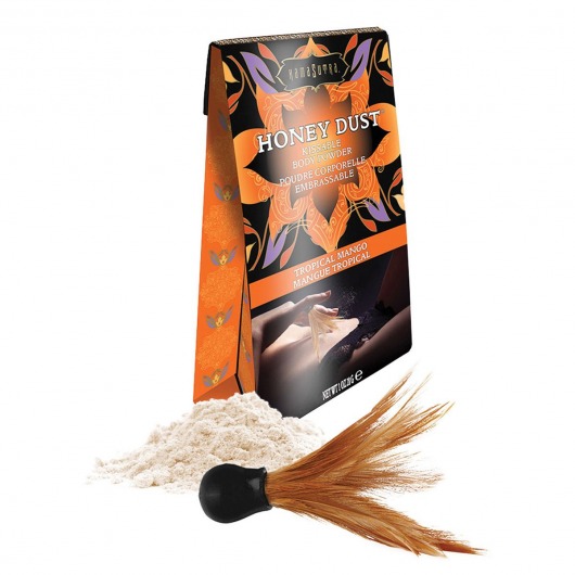 Пудра для тела Honey Dust Body Powder с ароматом манго - 28 гр. - Kama Sutra - купить с доставкой в Астрахани