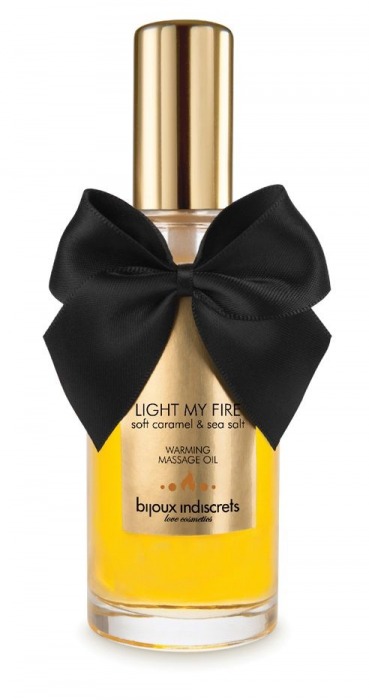 Массажное масло Light My Fire с ароматом карамели - 100 мл. - Bijoux Indiscrets - купить с доставкой в Астрахани