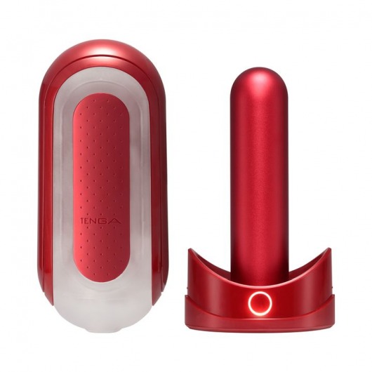 Красный мастурбатор Flip Zero Red   Warmer с подогревом - Tenga - в Астрахани купить с доставкой