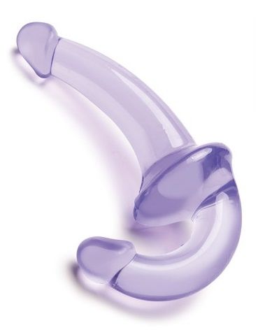 Фиолетовый безремневой страпон Strapless Strap-On - Lux Fetish - купить с доставкой в Астрахани