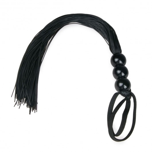 Черная силиконовая плеть Silicone Whip - 32 см. - Easy toys - купить с доставкой в Астрахани