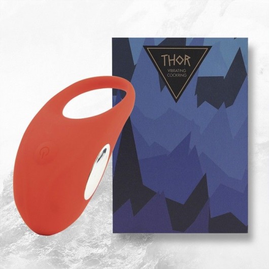 Красное кольцо с вибрацией Thor Cockring - FeelzToys - в Астрахани купить с доставкой