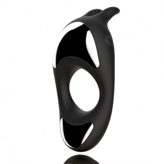 Черное эрекционное кольцо с двумя моторами Zeus Dual Vibe Cock Ring - FeelzToys - в Астрахани купить с доставкой