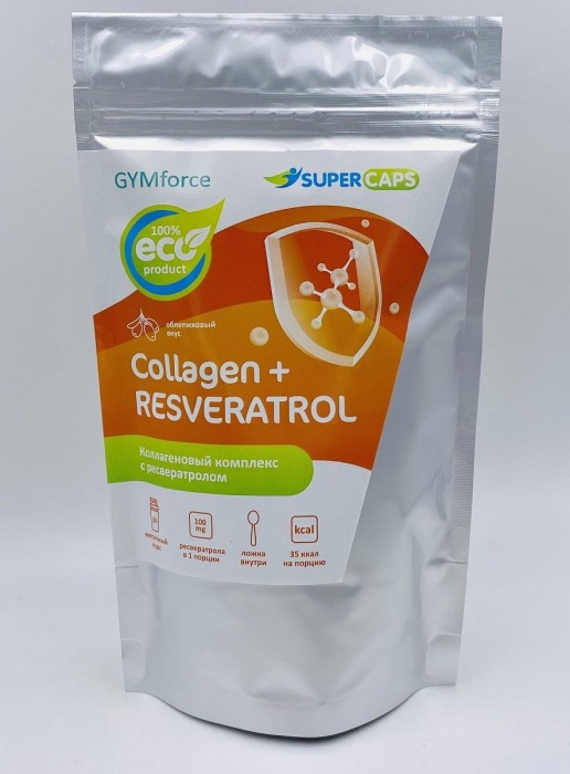 Натуральный коллаген с ресвератролом GYMforce Collagen+ - 150 гр. - SuperCaps - купить с доставкой в Астрахани