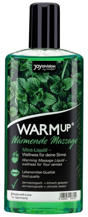 Массажное масло WARMup Mint с ароматом мяты - 150 мл. - Joy Division - купить с доставкой в Астрахани