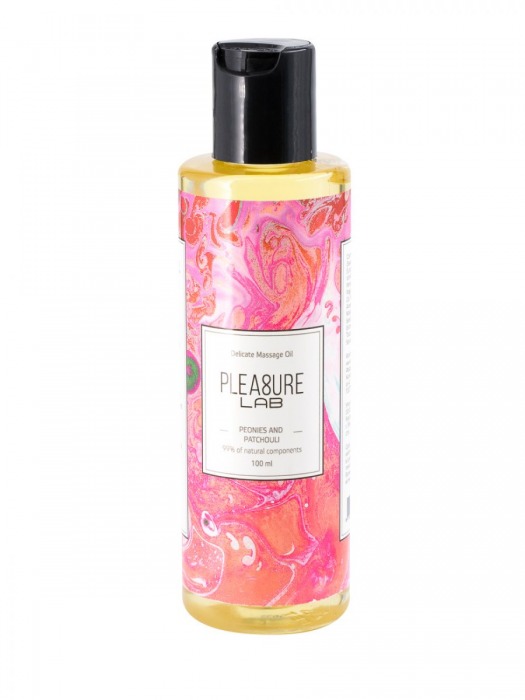 Массажное масло Pleasure Lab Delicate с ароматом пиона и пачули - 100 мл. - Pleasure Lab - купить с доставкой в Астрахани