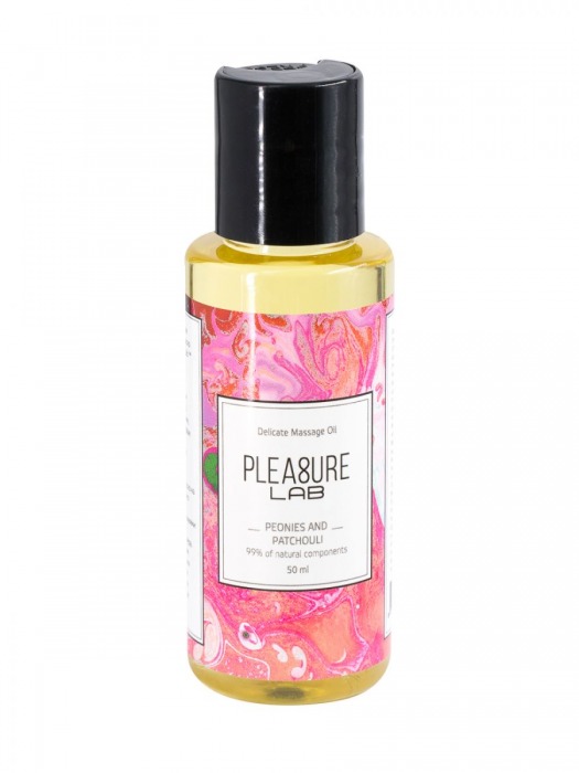 Массажное масло Pleasure Lab Delicate с ароматом пиона и пачули - 50 мл. - Pleasure Lab - купить с доставкой в Астрахани
