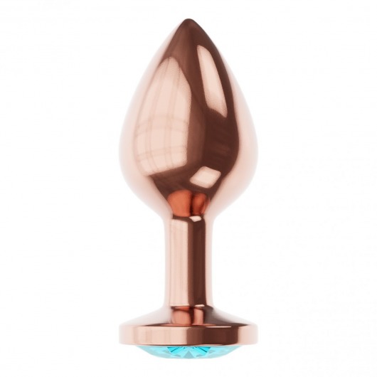 Пробка цвета розового золота с малиновым кристаллом Diamond Topaz Shine L - 8,3 см. - Lola Games - купить с доставкой в Астрахани