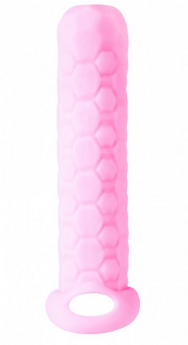 Розовый фаллоудлинитель Homme Long - 13,5 см. - Lola Games - в Астрахани купить с доставкой