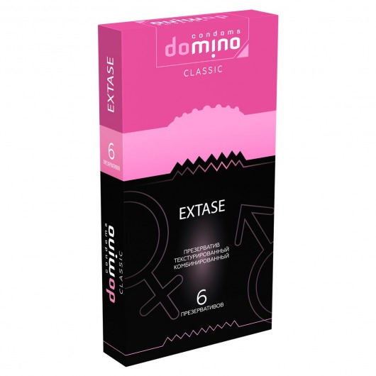 Презервативы с точками и рёбрышками DOMINO Classic Extase - 6 шт. - Domino - купить с доставкой в Астрахани
