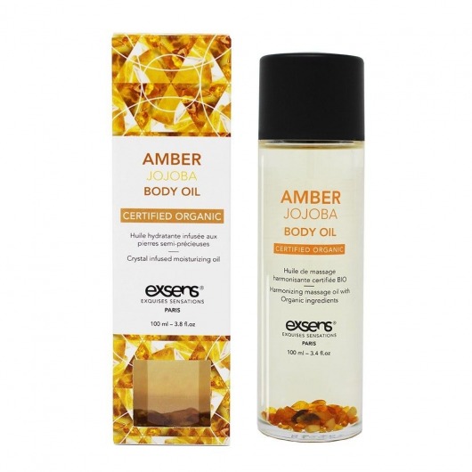 Органическое массажное масло AMBER JOJOBA - 100 мл. - Exsens - купить с доставкой в Астрахани