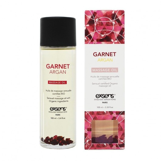 Органическое массажное масло GARNET ARGAN - 100 мл. - Exsens - купить с доставкой в Астрахани